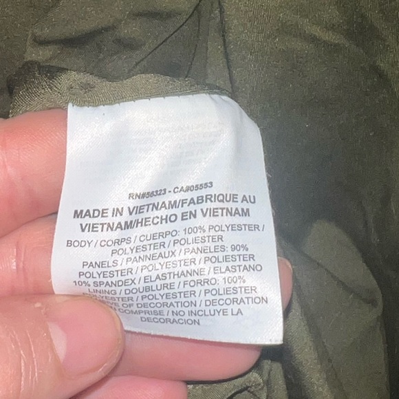 Nike Olive Long Sleeve Sherpa Training Wrap Top - Picture 14 of 15